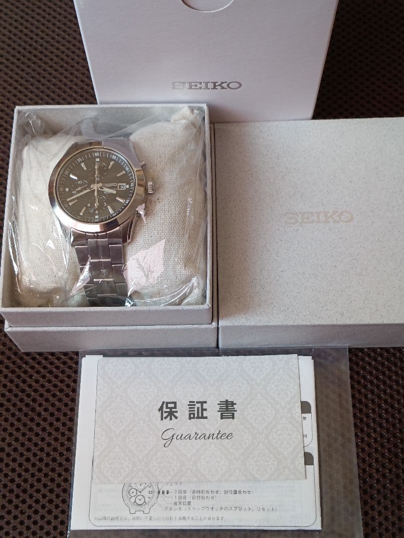 新品♪サファイアガラス！ SEIKO セイコー クロノグラフ SNDA87P1