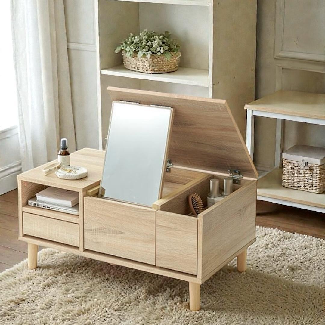 【新品】コスメテーブル　 ドレッサー　幅75cm　アウトレット