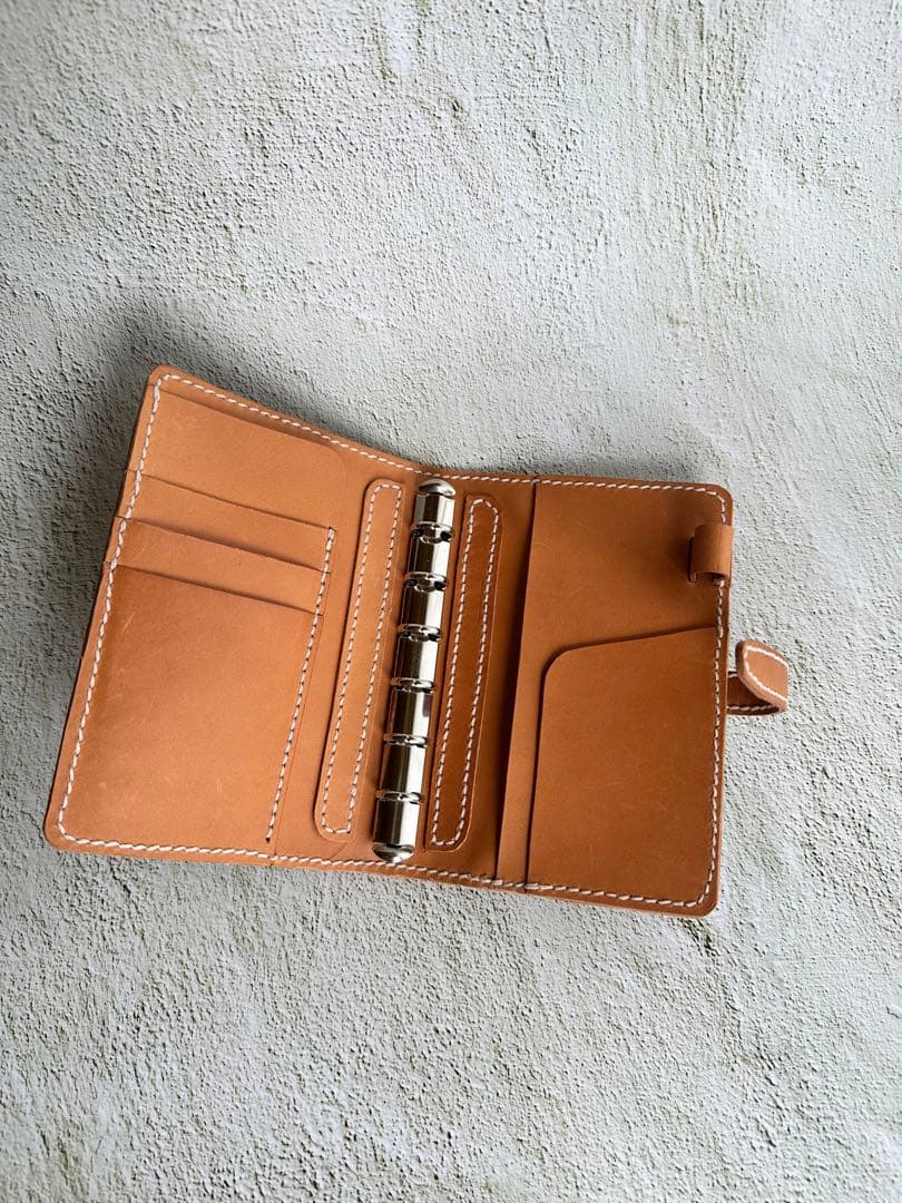 本革 バインダー式手帳 ミニ6サイズ