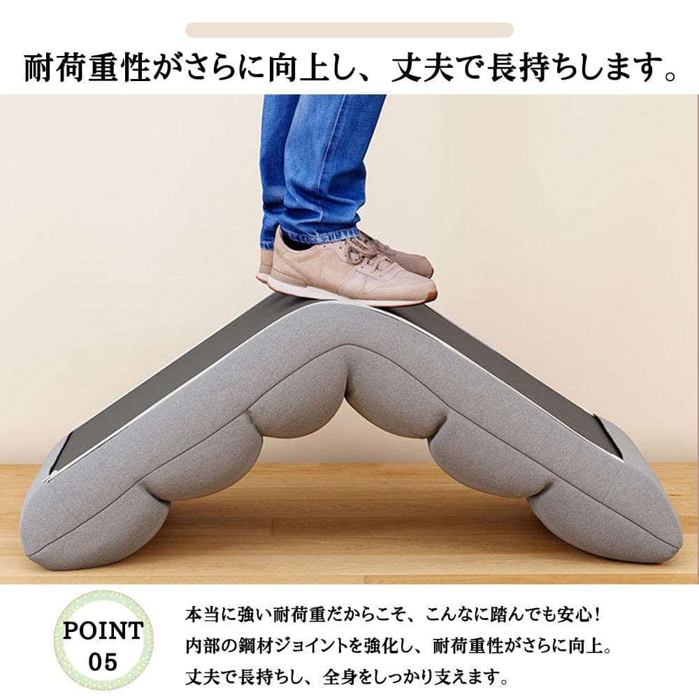 座椅子 折りたたみ式 リクライニング チェア 1人掛け 高反発クッション