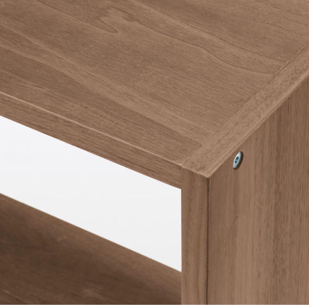 無印良品 スタッキングシェルフセット・３段×２列・ウォールナット材