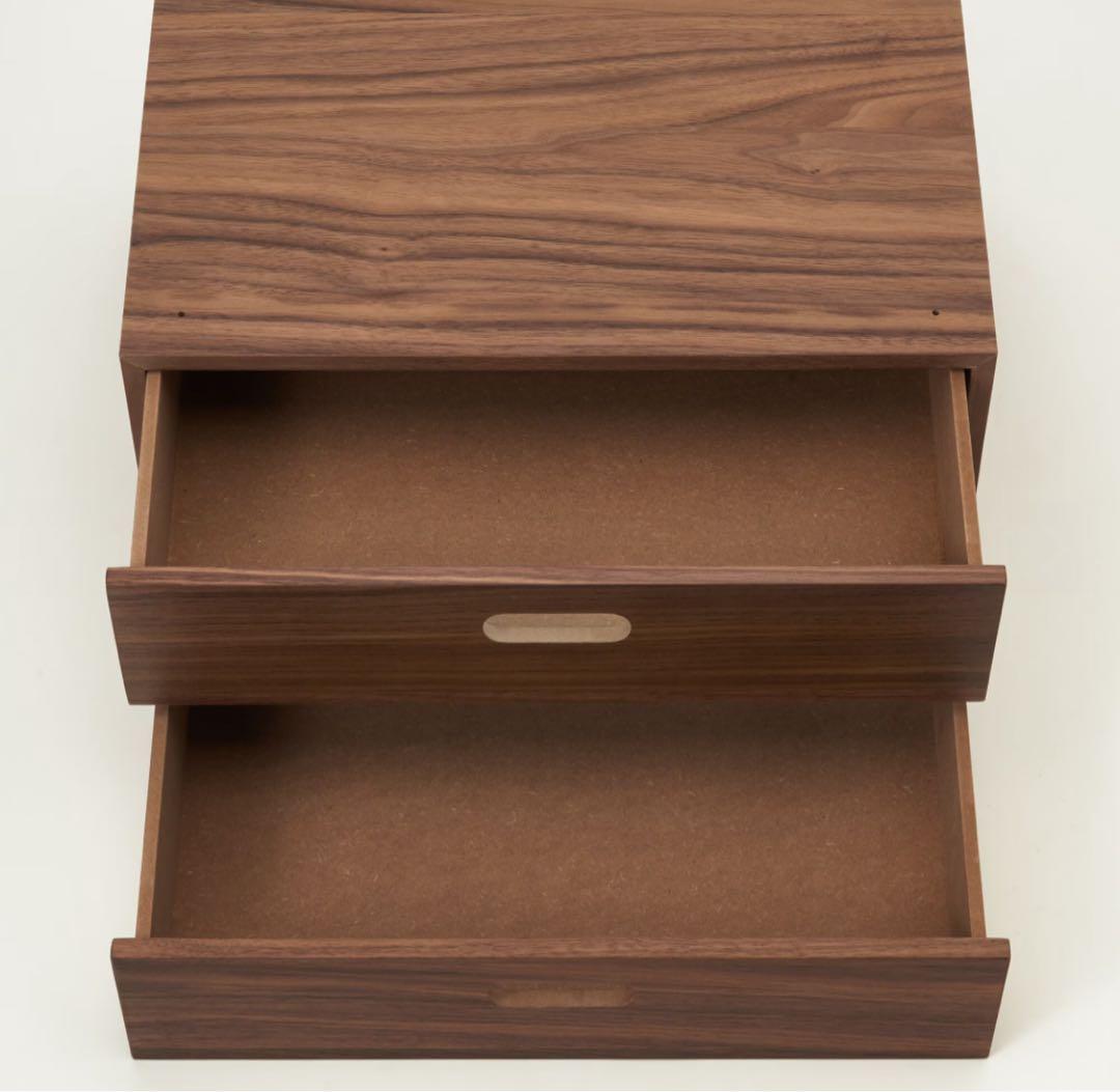 無印良品 スタッキングシェルフセット・３段×２列・ウォールナット材