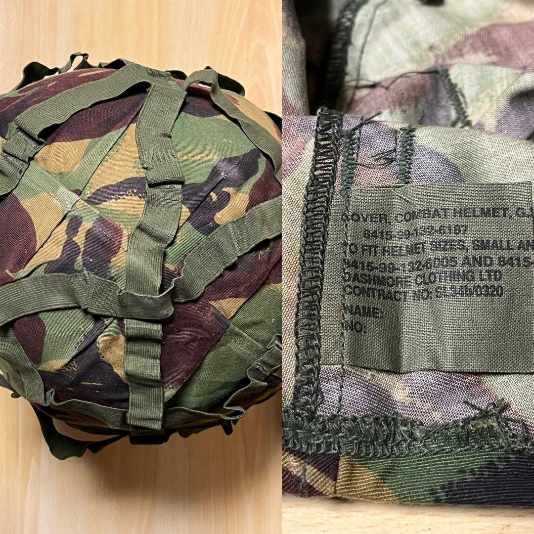 イギリス軍 Mk6ケブラーヘルメット サイズM 迷彩カバー3枚付実物2003年製