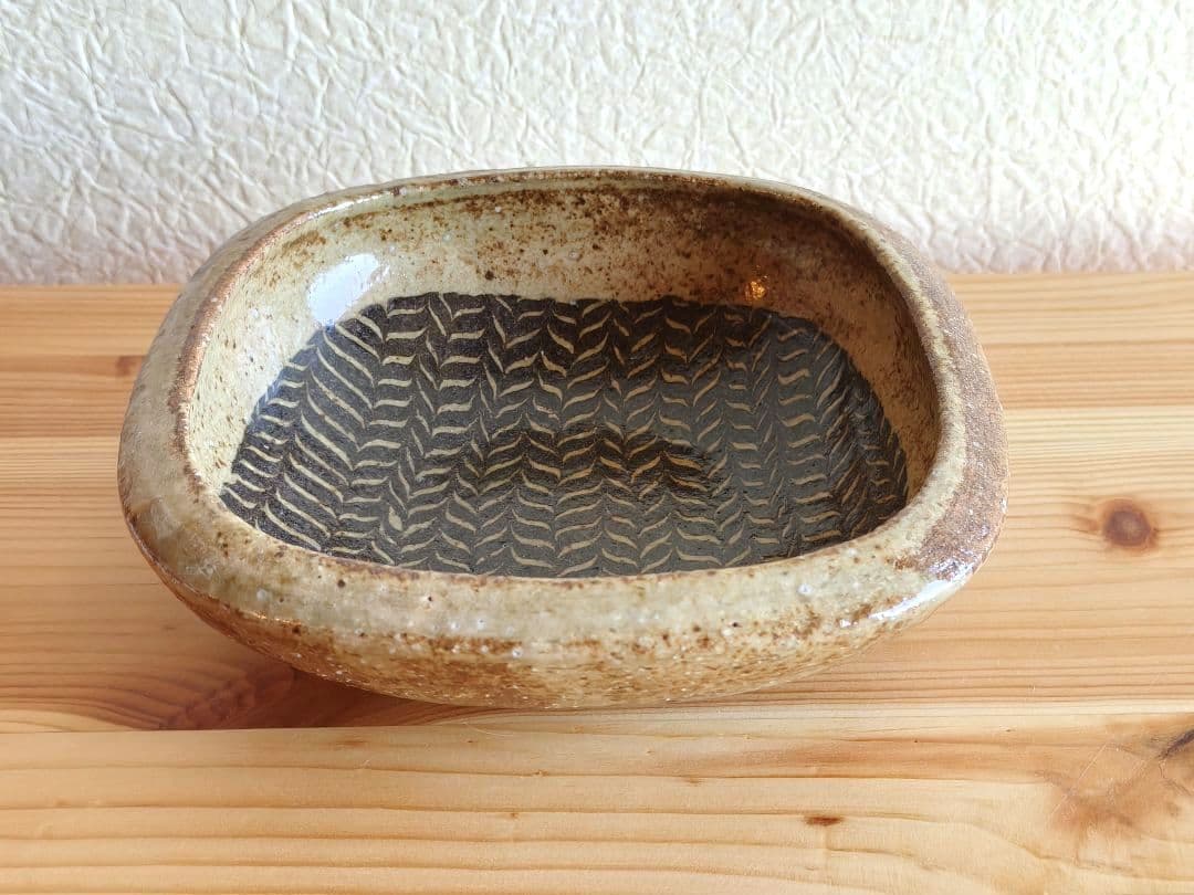 掛谷康樹 深皿　練上　民藝