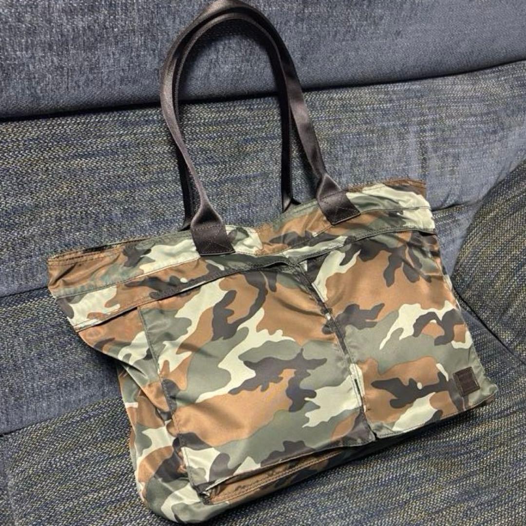 【未使用】LOWERCASE×PORTER×EDIFICE トートバッグ 迷彩