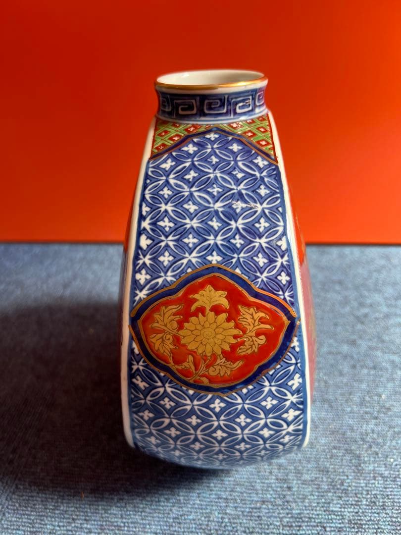 876   染錦壺　鳳凰図絵　時代物　工芸品