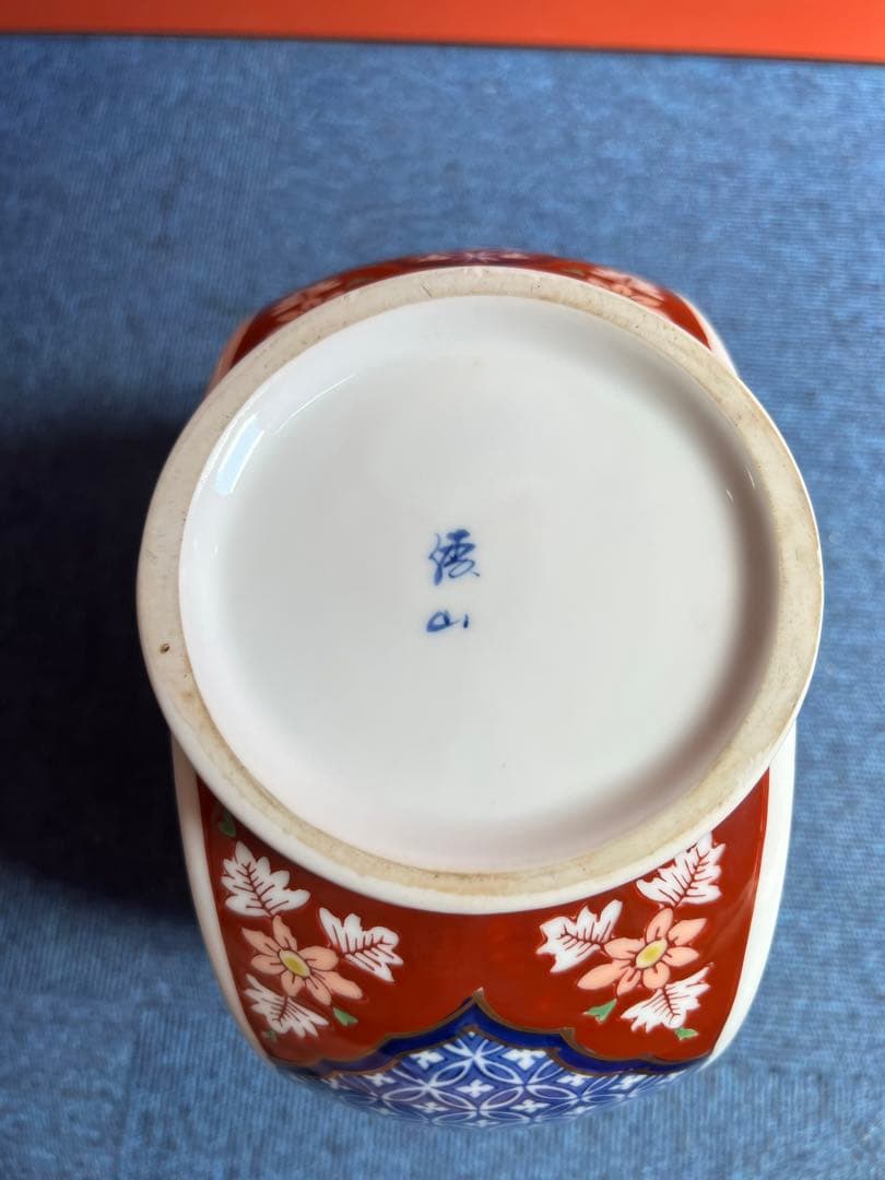 876   染錦壺　鳳凰図絵　時代物　工芸品
