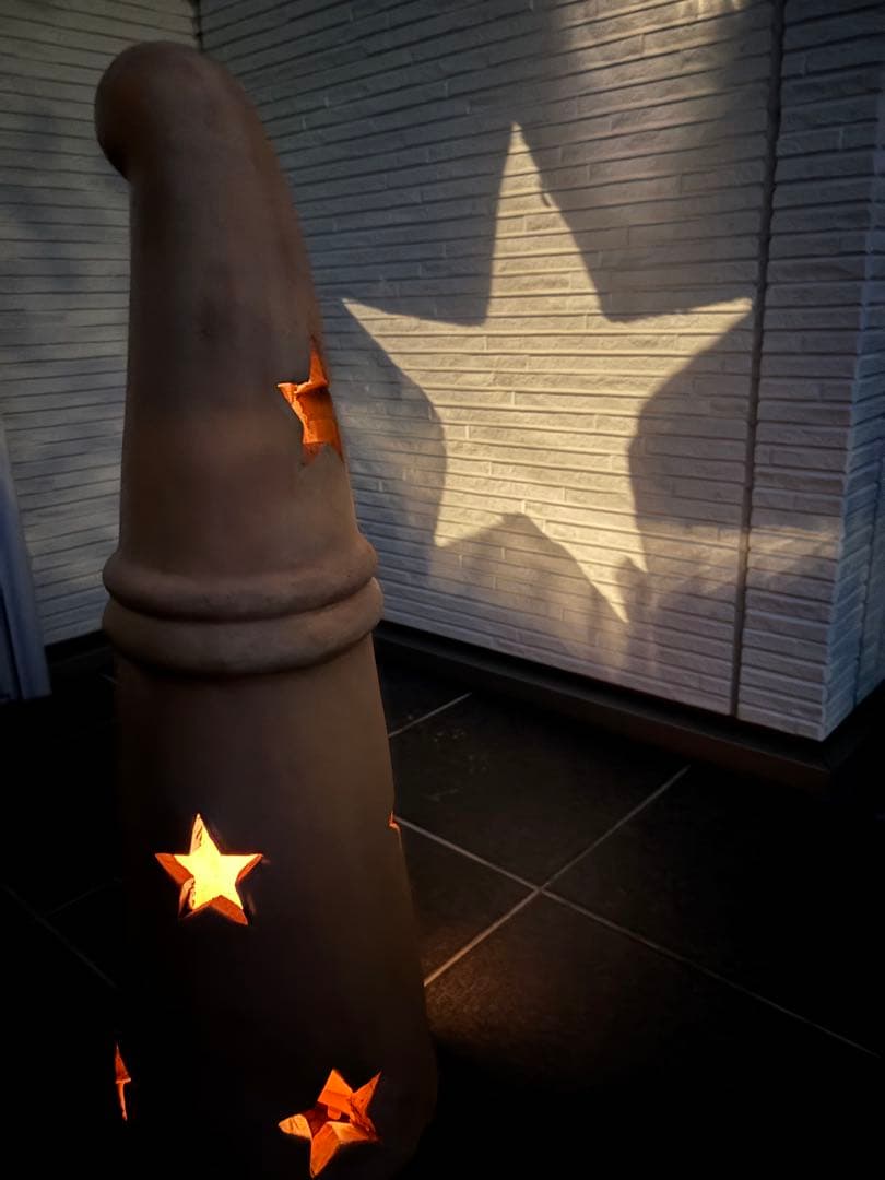 値下げ テラコッタ オーナメント ガーデニング 雑貨 星 イルミ レア 置物