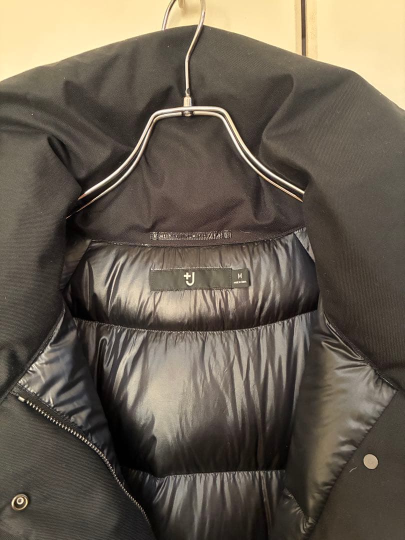 【試着のみ】ユニクロ＋J ハイブリッドダウンコート ジルサンダー 黒 M