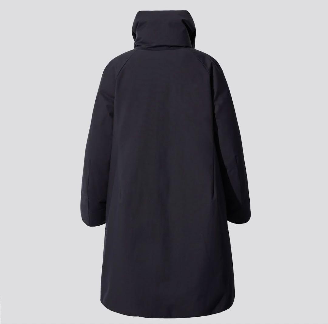 【試着のみ】ユニクロ＋J ハイブリッドダウンコート ジルサンダー 黒 M