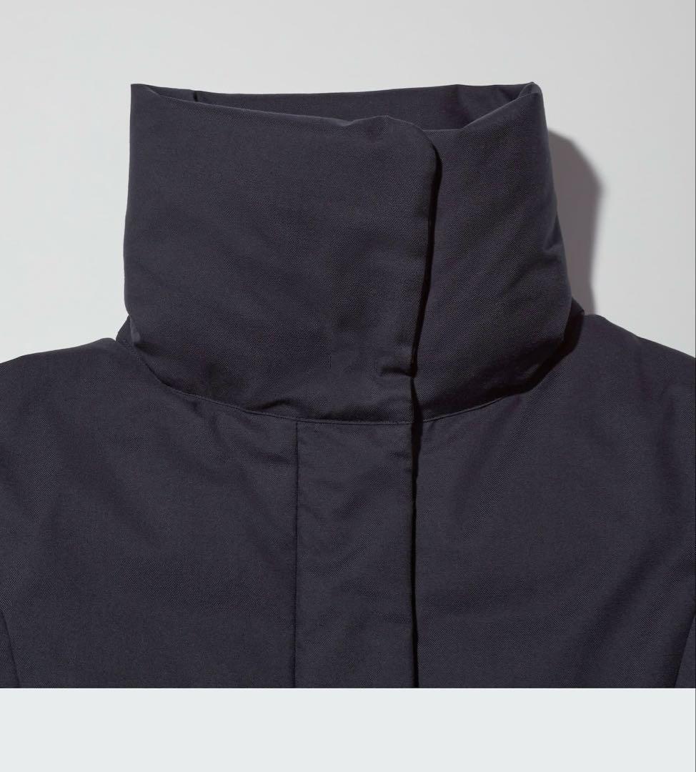 【試着のみ】ユニクロ＋J ハイブリッドダウンコート ジルサンダー 黒 M