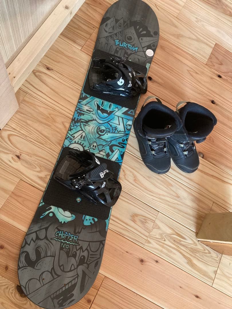 キッズスノーボードBURTON CHOPPER 120cm バイン、板セット