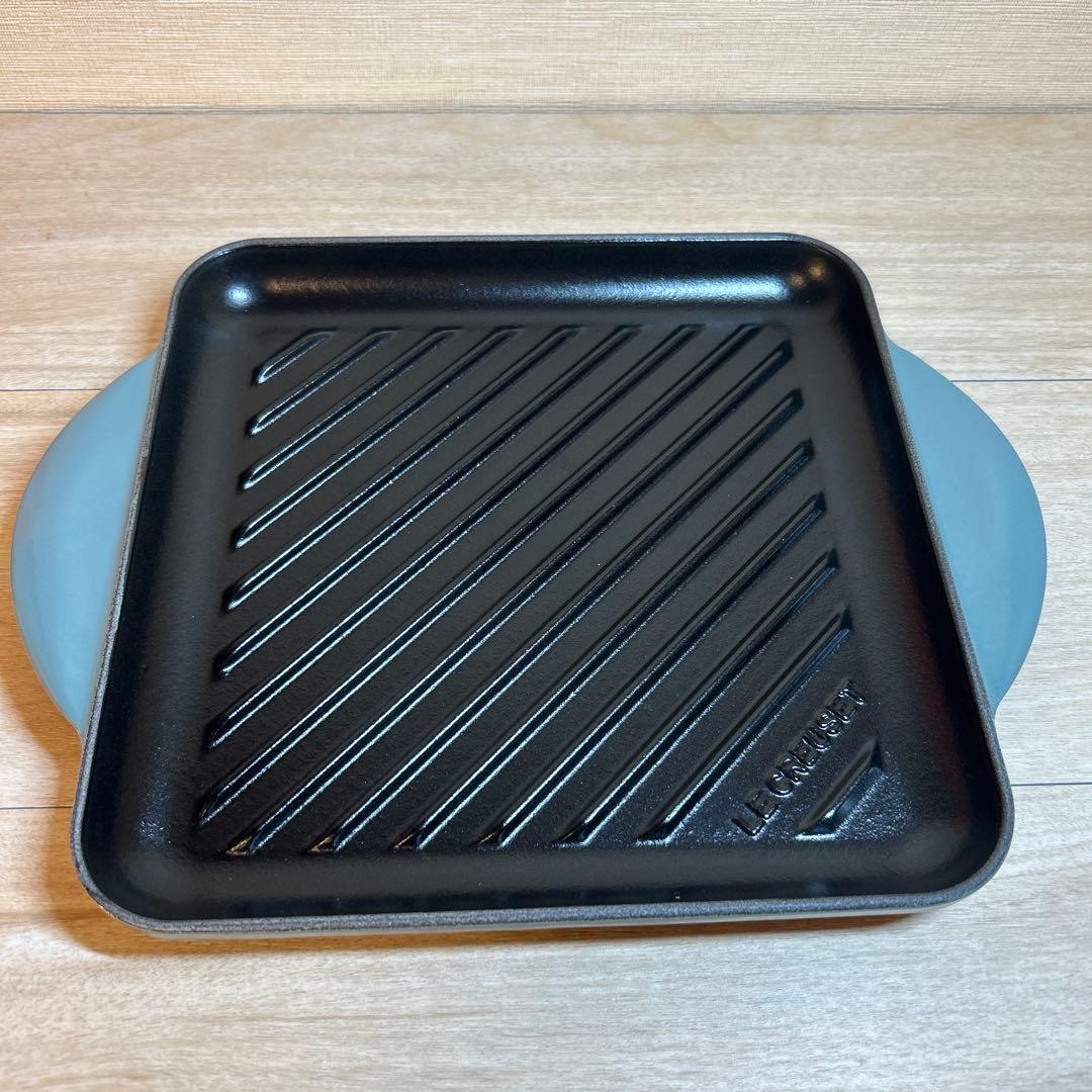 ルクルーゼ　グリル・カレ　スクエアグリル　グリルパン　24cm オーシャン