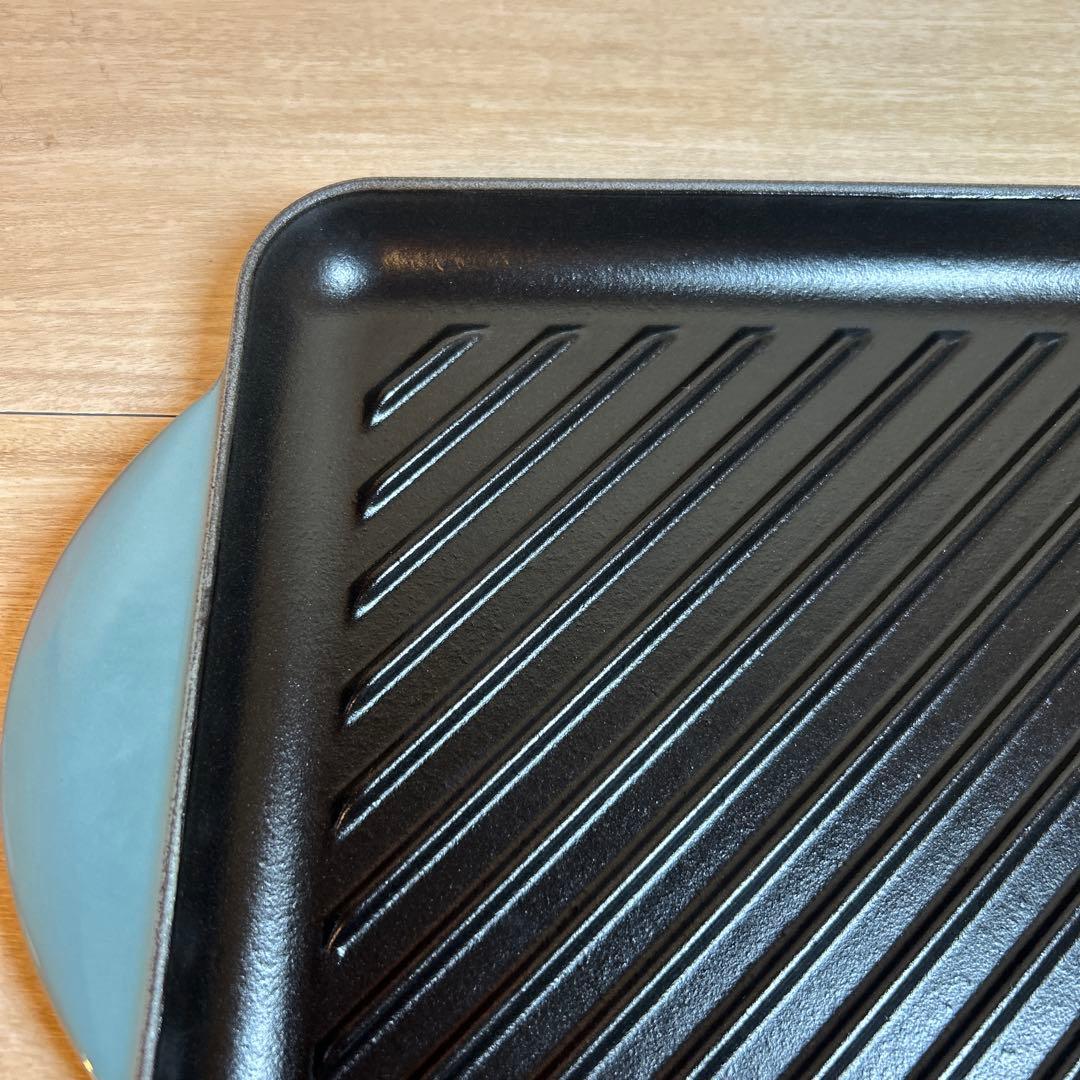 ルクルーゼ　グリル・カレ　スクエアグリル　グリルパン　24cm オーシャン