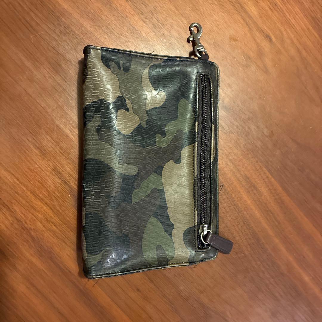 COACH コーチメンズトートバッグ ブラック　カモフラ