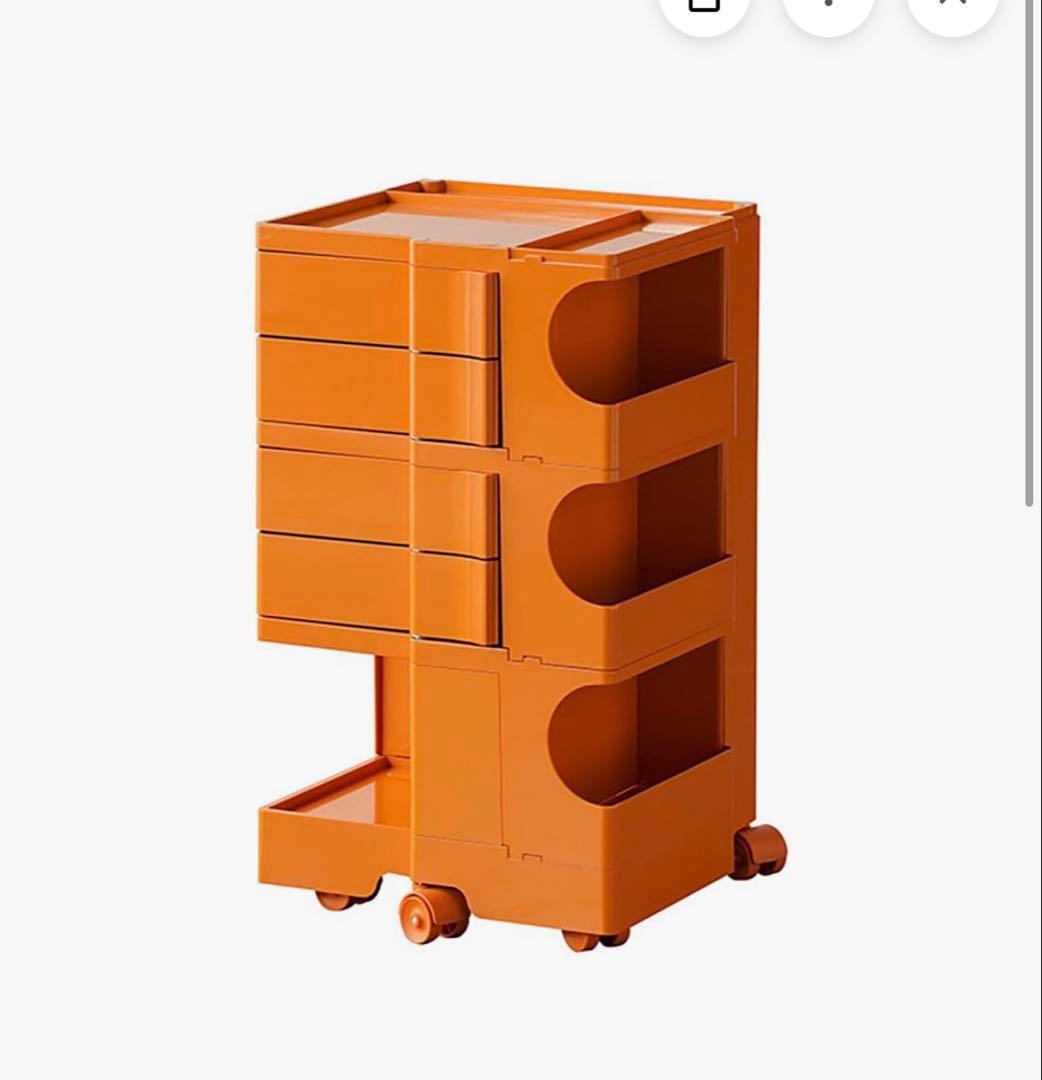 ボビーワゴン4段　オレンジ　リプロダクト品