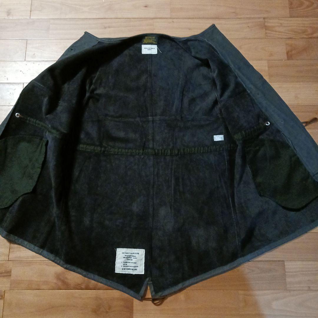 【試着のみ極美品】Varde77 ダメージレザーコート 62s US ARMY黒