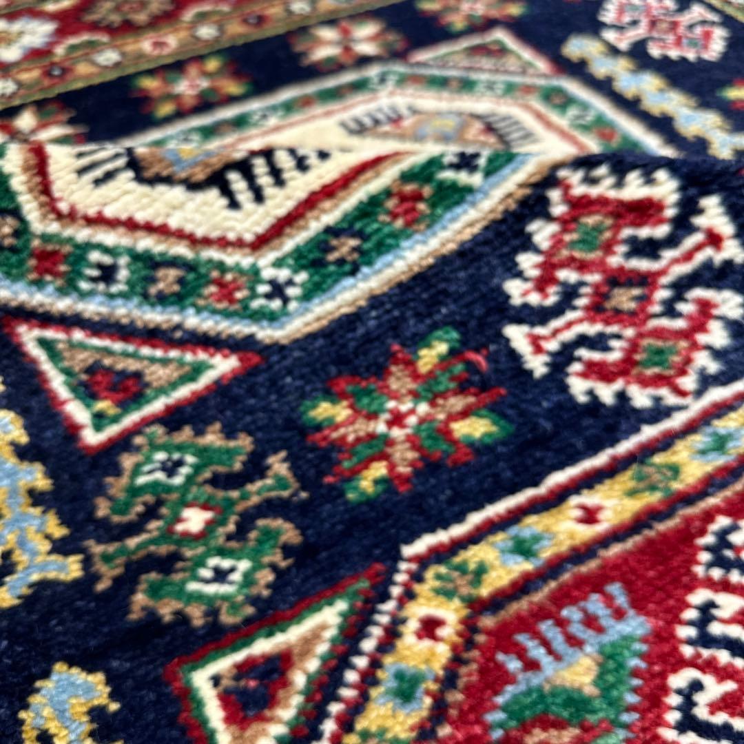 212x138cm手織り絨毯ファインウールカフカーズデザインラグ