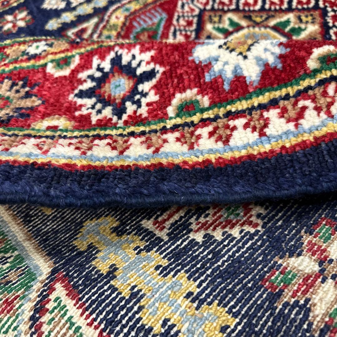 212x138cm手織り絨毯ファインウールカフカーズデザインラグ