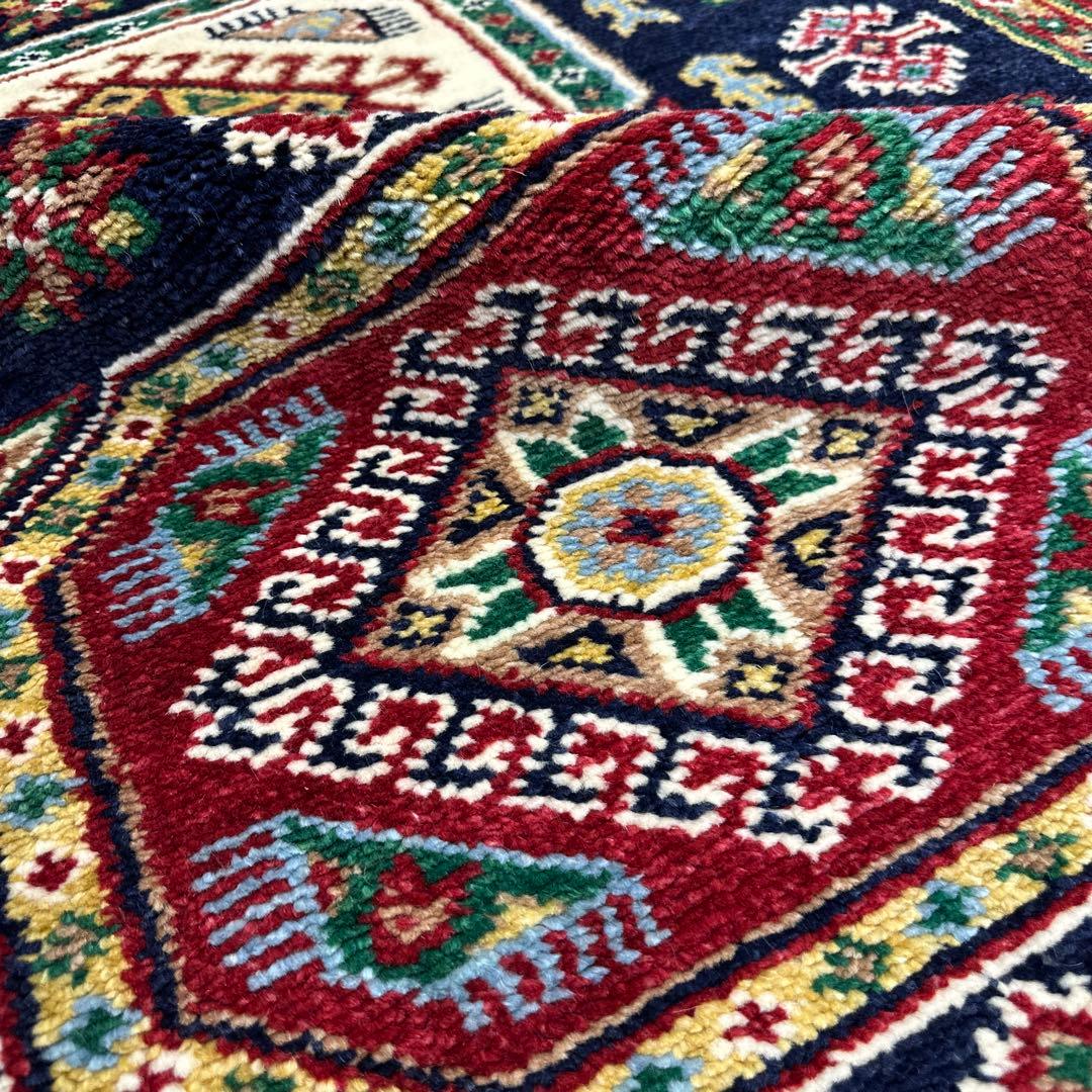 212x138cm手織り絨毯ファインウールカフカーズデザインラグ