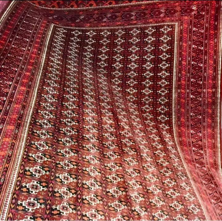 トルクメン最高級ウールラグ/サイズ：200x300cm。 …。 …y69。