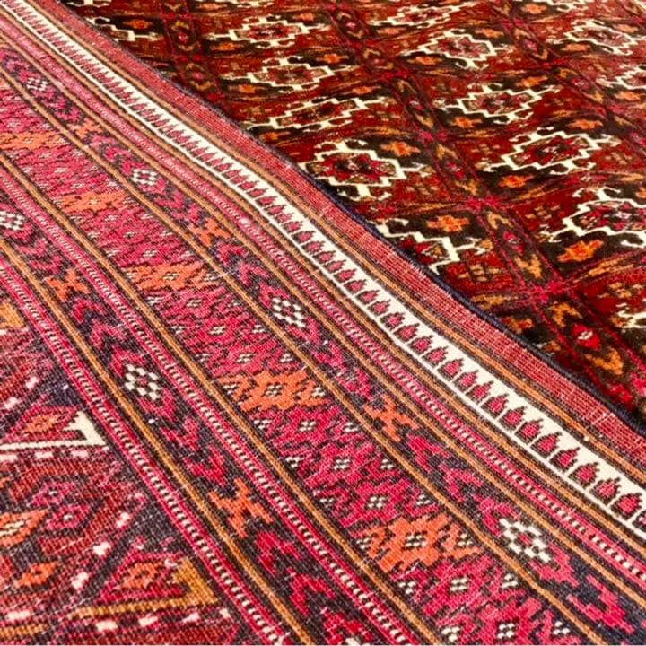 トルクメン最高級ウールラグ/サイズ：200x300cm。 …。 …y69。