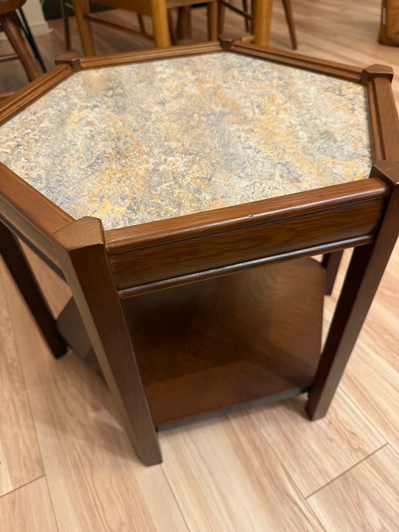 美品　【ACME Furniture】BROOKS HEXAGON TABLE