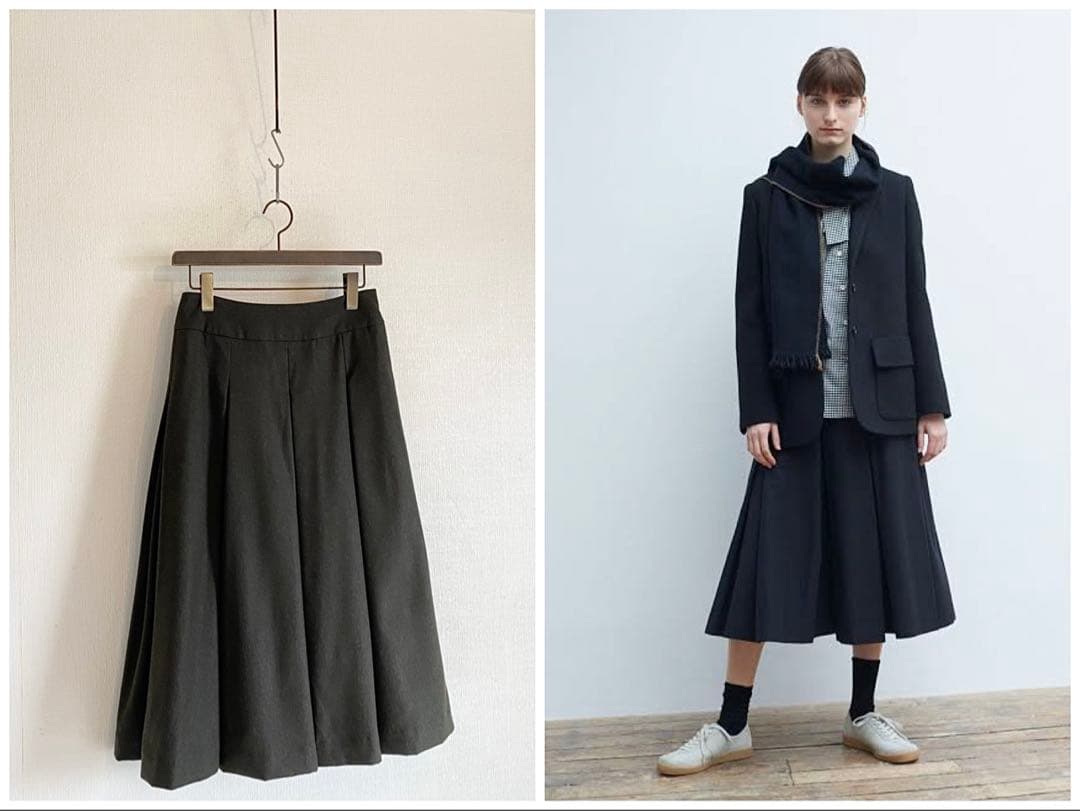 マーガレットハウエル FINE WOOL FLANNEL スカート