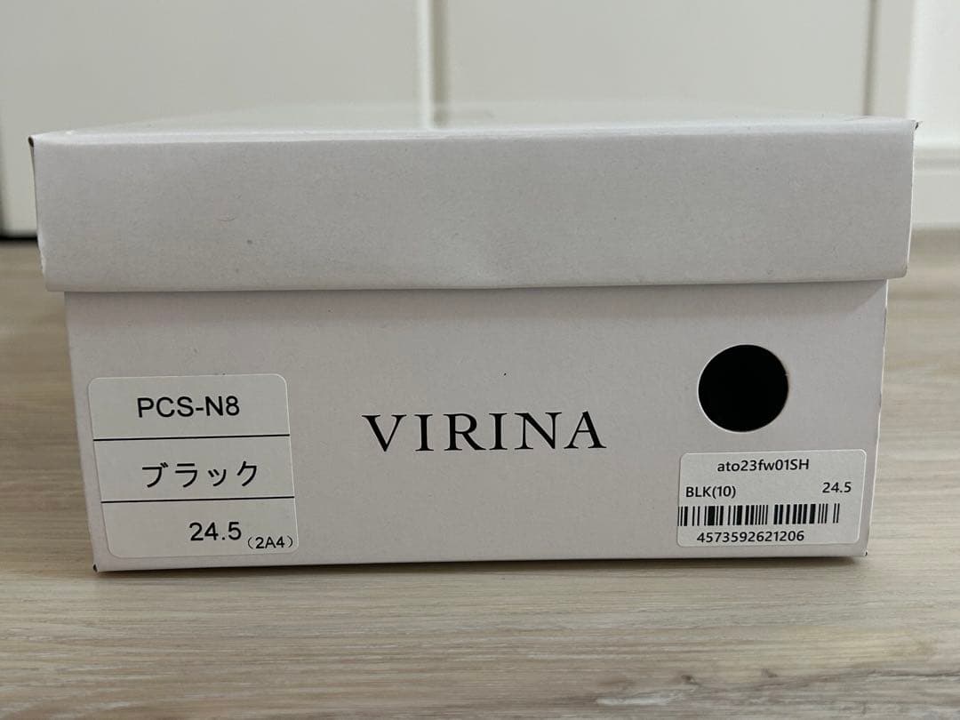 moka様●VIRINA●ヴィリーナ ネセサリーパンプス 黒 24.5 お受験