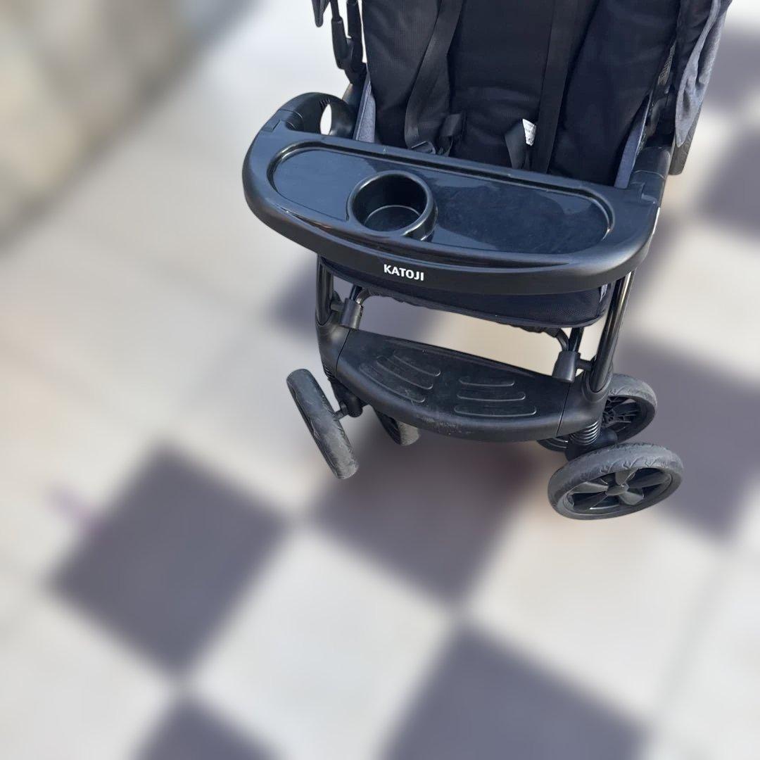 【送料込み】KATOJI カトージ 2人乗りベビーカー 二人でゴーDX