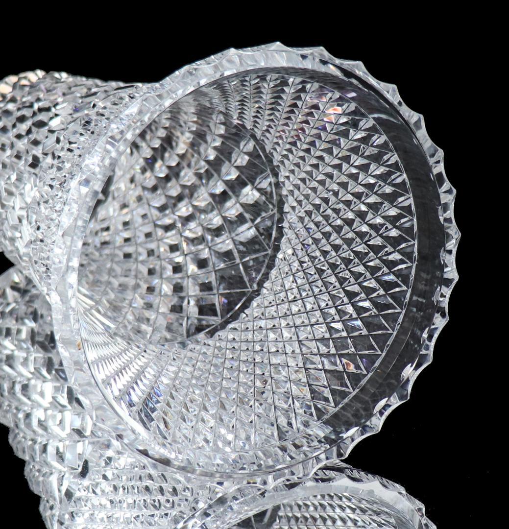 オールド・バカラ 1890年頃特大傑作 32cm2.8kg 切子花瓶 ディアマン