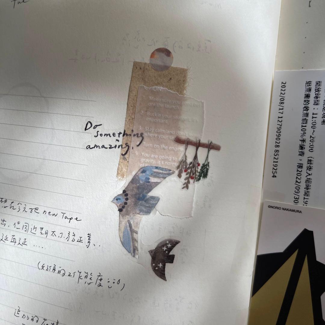 pion《Bird 》 PET　海外マスキングテープ 【1189】