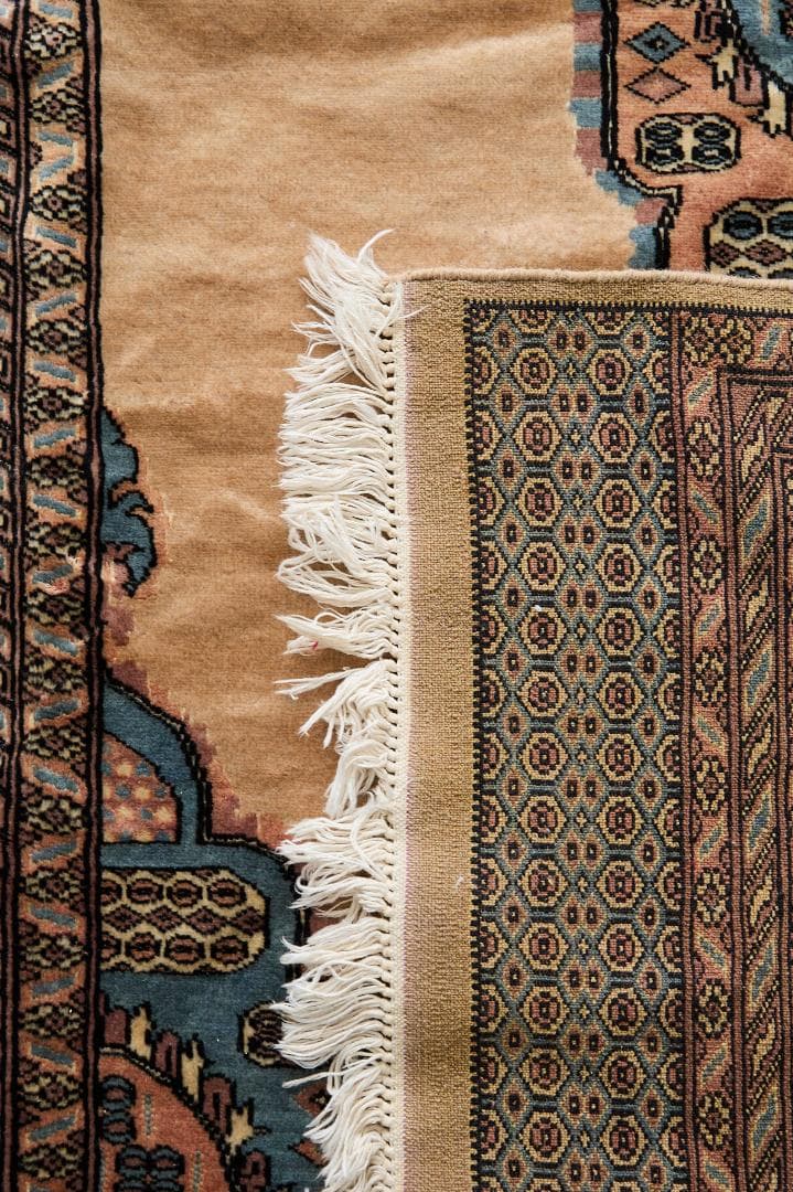 大型ヴィンテージラグ　パキスタン産　トライバルラグ(283×153cm) サンド