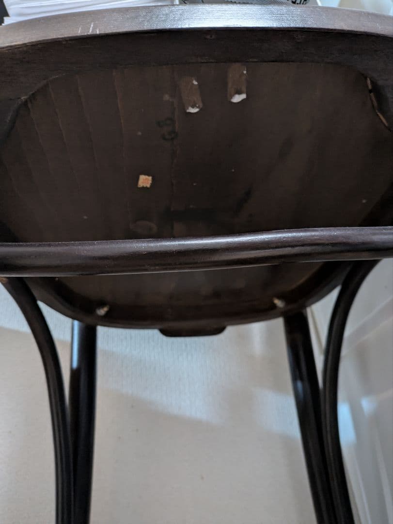 hayu！ダークブラウン 木製バースツール