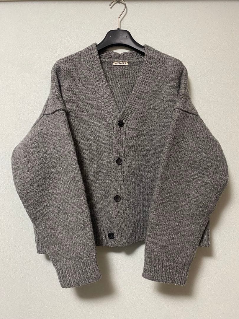 AURALEE super milled big cardigan メンズ 4