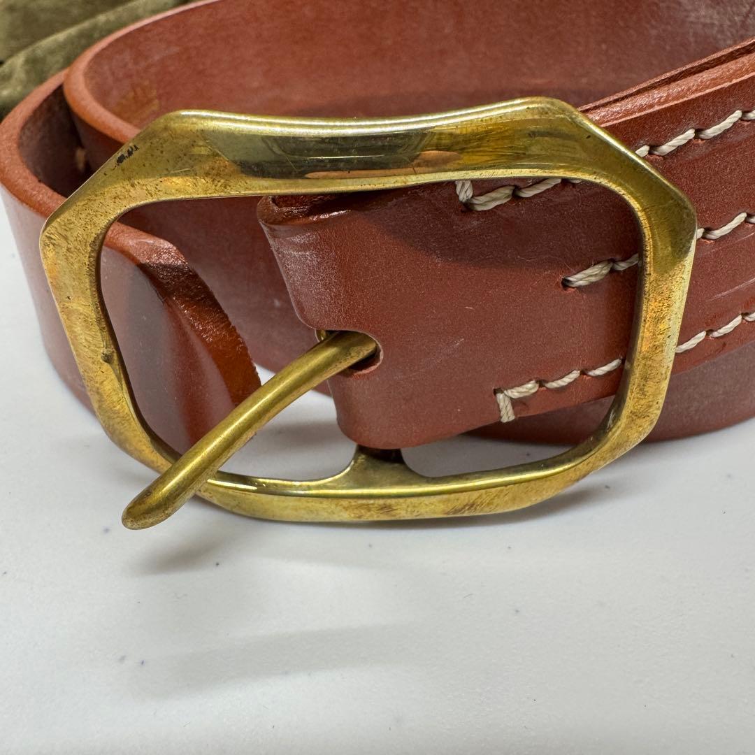 Glen ブライドルレザー ベルト Oxford Tan サイズ 30