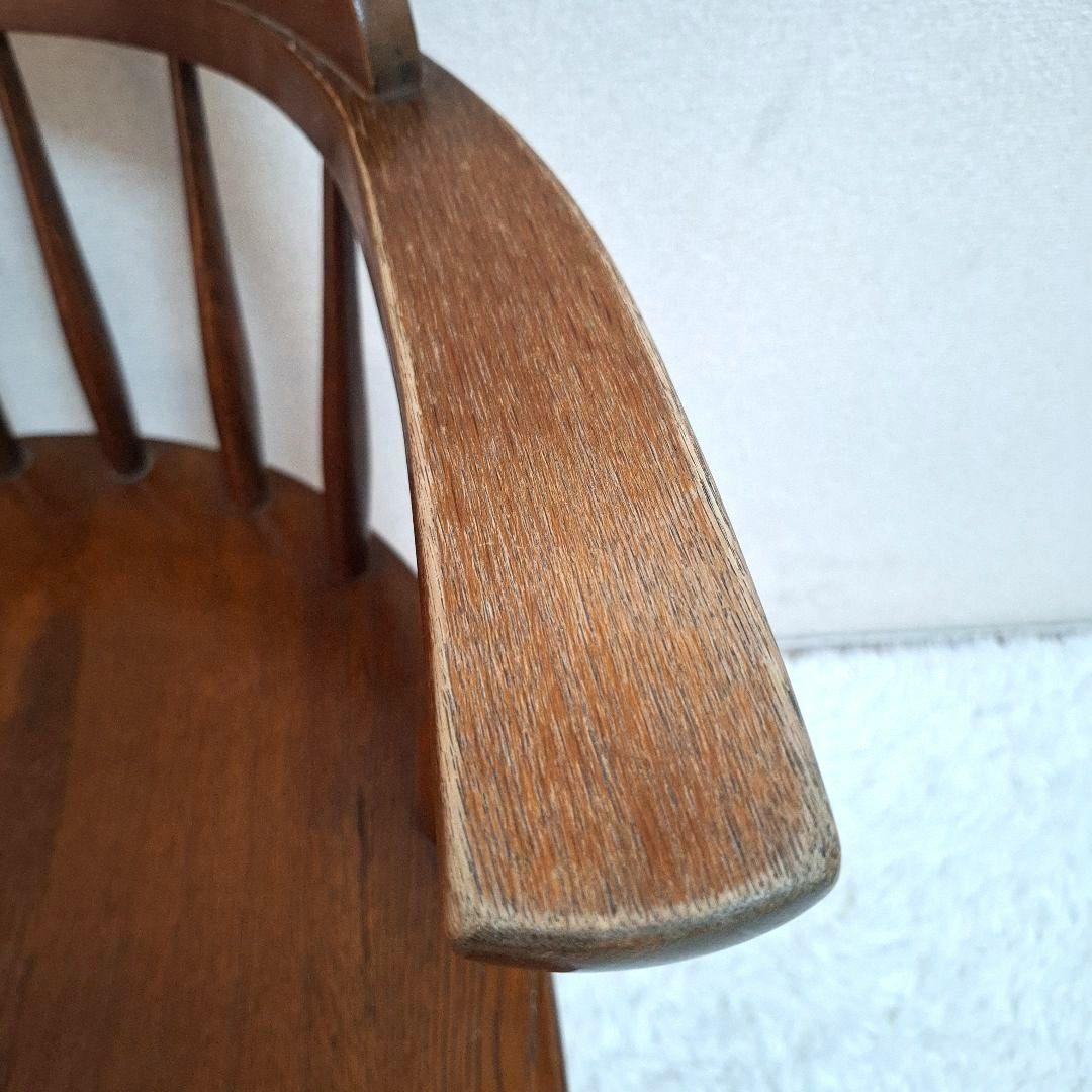 柏木工 かしわ 木製 背もたれ 肘掛け付き椅子 アームチェア