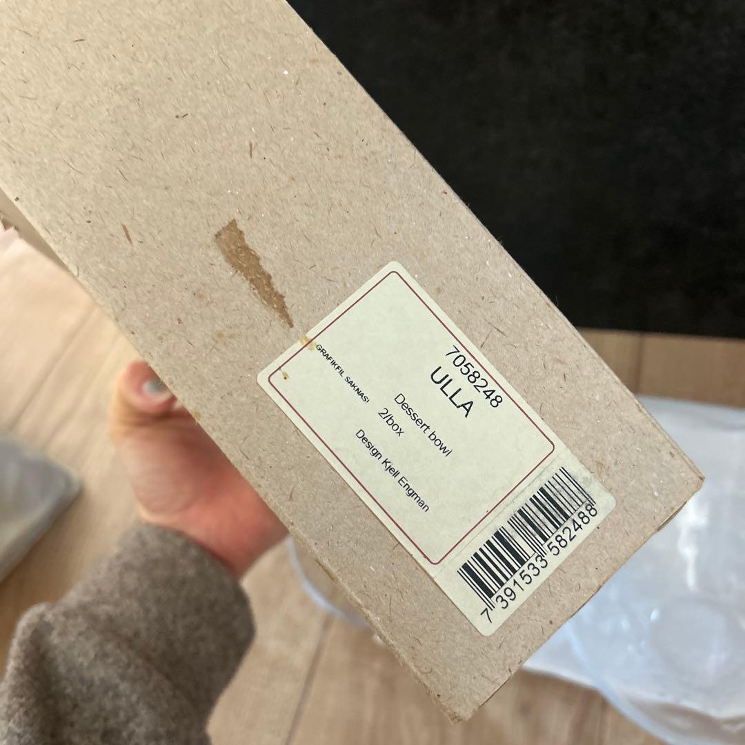 KOSTA BODA ULLAコスタボダ　デザート椀2個セット　未使用品