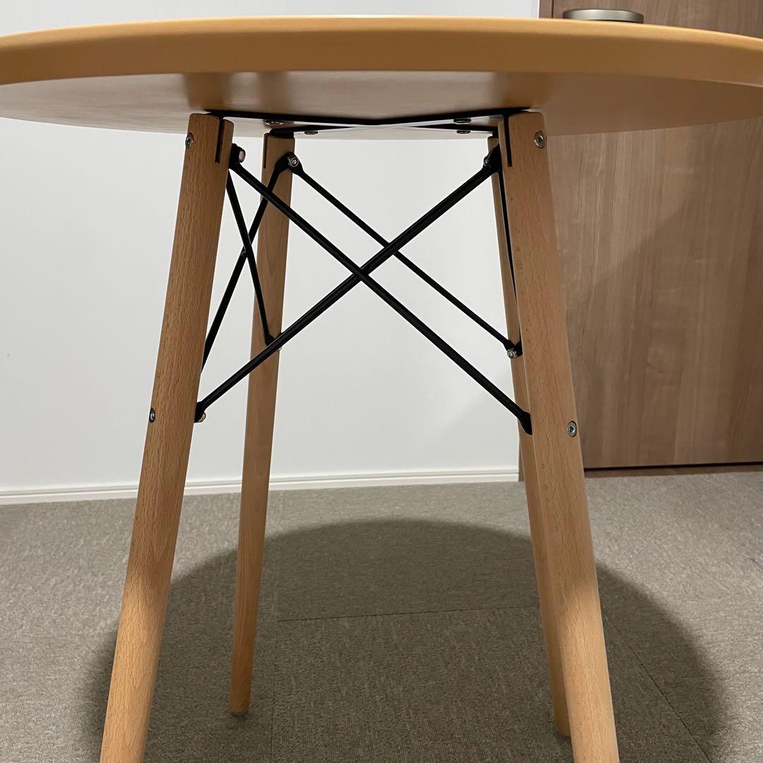 丸テーブル　カフェテーブル　直径60cm ウォールナット　ナチュラル