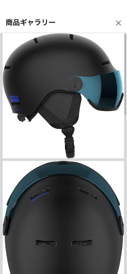 SALOMON スキー/スノーボードヘルメットORKA VISORキッズ S