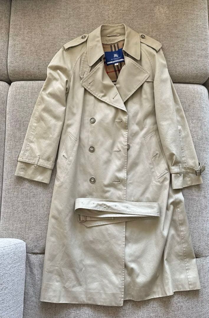 バーバリー　ブルーレーベル　トレンチコート　ベージュ　38 ロングコート