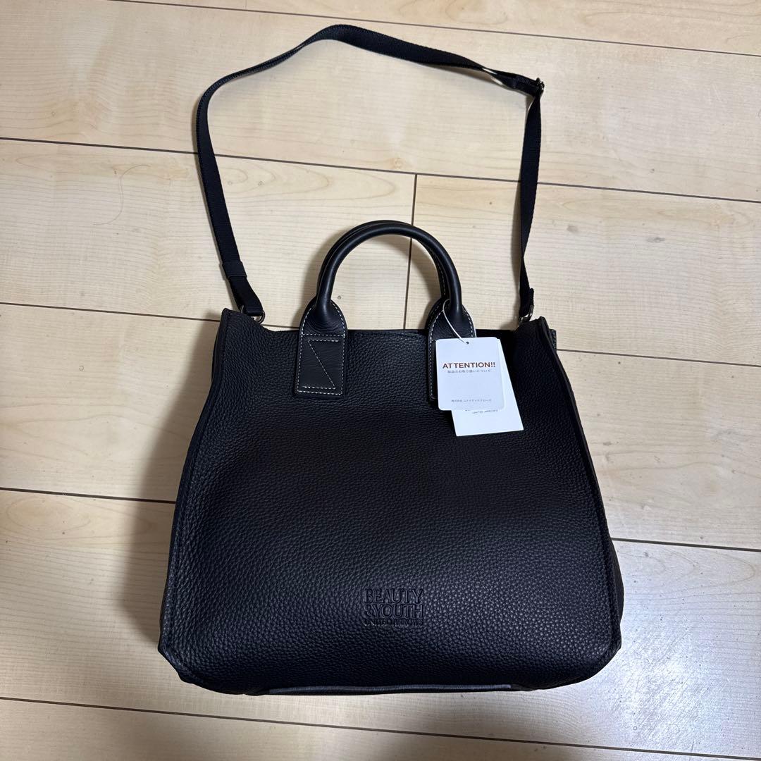 BEAUTY&YOUTH UNITED ARROWS レザーミニ トートバッグ