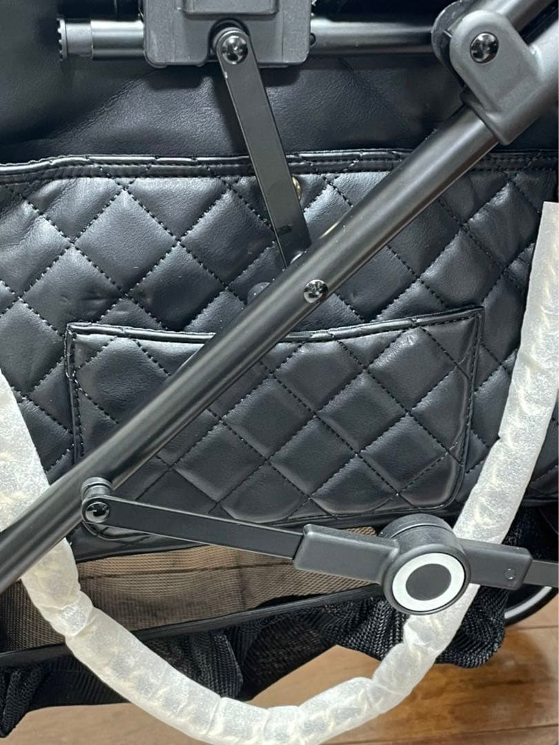 ブラックキルティングペットカート WANRIDE 美品