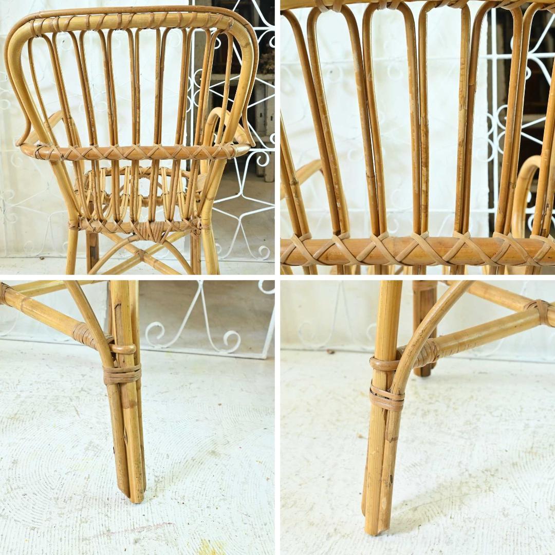 L3705-292 英国アンティーク バンブーチェア 一人掛けソファ アーム付き