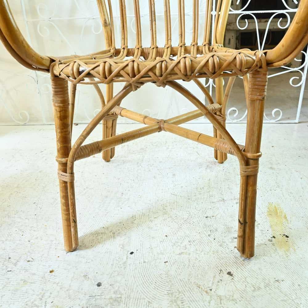 L3705-292 英国アンティーク バンブーチェア 一人掛けソファ アーム付き