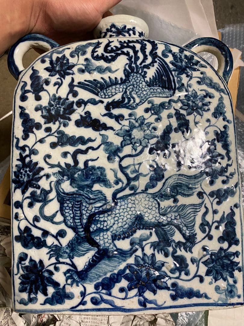 元時代　中国古美術　花瓶　骨董品