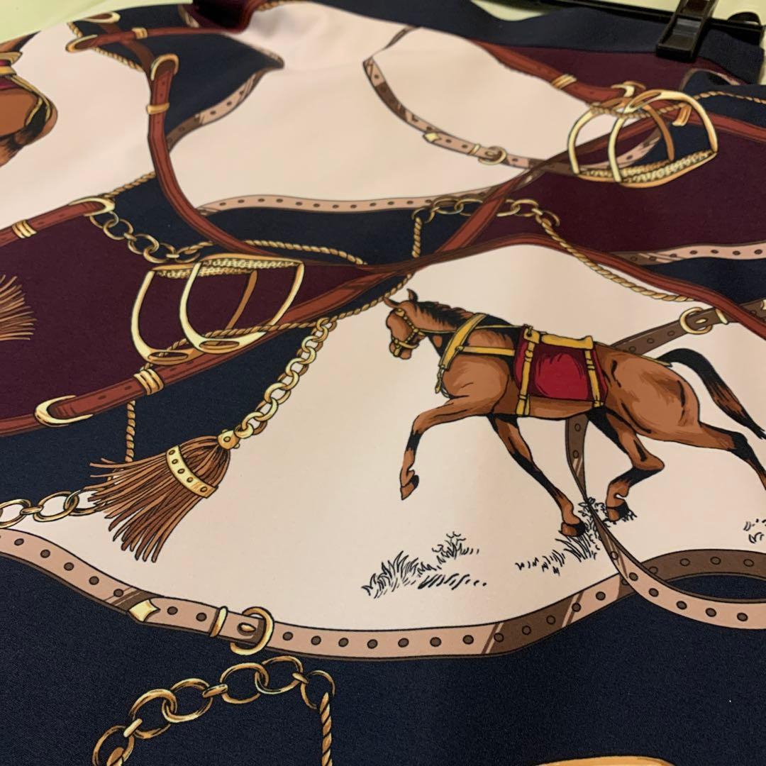 【冨張愛さん×PINKY&DIANNEコラボ】スカーフプリントフレアスカート