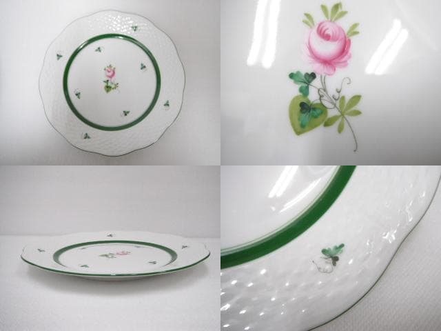 168/ヘレンド ウィーンのバラ プレート＆クリーマー＆シュガーポット 計5点