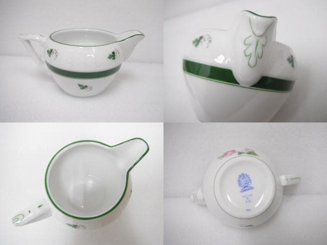 168/ヘレンド ウィーンのバラ プレート＆クリーマー＆シュガーポット 計5点