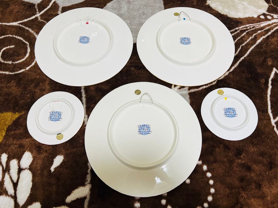 CEARCOカラフルな陶器の皿 5点セット